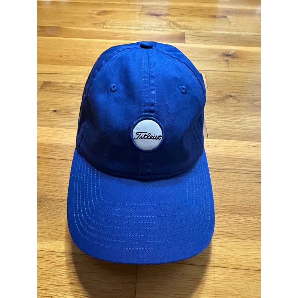 Titleist Golfing Crail Society 1786 Blue Cotton Adjustable Golf Hat Cap Mens